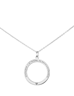 Collar con dije Teresa Díaz Joyería Mexicana Empowerment & Self-Love de plata P 925