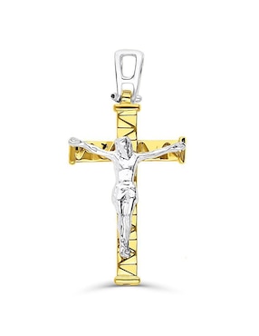 Dije de crucifijo Joyerías Bizzarro cristo de oro 14 K