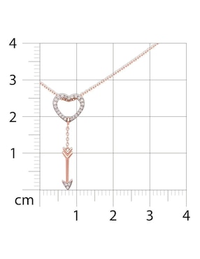 Colgante Y Dije de corazón Joyerías Bizzarro de oro rosa 14 K
