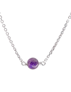 Collar con dije Teresa Díaz Joyería Mexicana Destellos de plata P 925