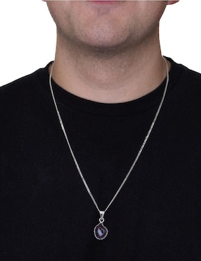 Collar con dije Teresa Díaz Joyería Mexicana Destellos de plata P 925
