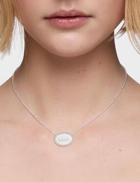 Collar ovalado Tous Mamá de plata P 925