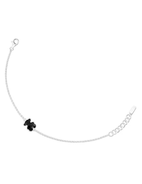Pulsera Tous de plata con ónix p 925 Icon Color con acabado liso
