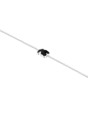 Pulsera Tous de plata con ónix p 925 Icon Color con acabado liso