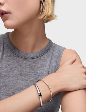 Brazalete Tous de plata con ónix p 925 Icon Color con acabado pulido