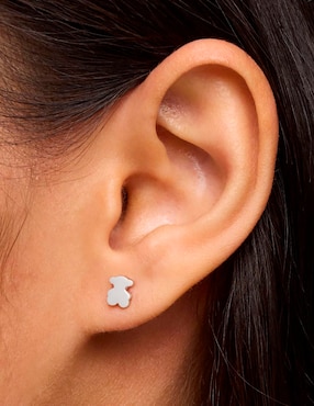 Aretes de oso Oso Tous de plata P 925 con acabado brillante