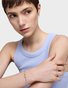 Pulsera Tous de oro 18 K Hold Oval con acabado pulido