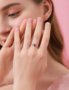 Anillo de corazón Moonberry Eternity Moments P 925 de plata zirconia cúbica brillante