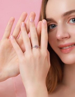 Anillo de corazón Moonberry Eternity Moments P 925 de plata zirconia cúbica brillante