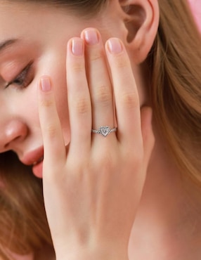 Anillo de corazón Moonberry Eternity Moments P 925 de plata zirconia cúbica brillante