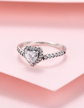 Anillo de corazón Moonberry Eternity Moments P 925 de plata zirconia cúbica brillante