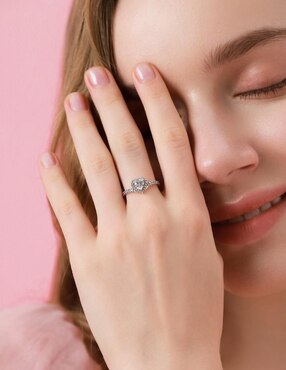 Anillo de corazón Moonberry Eternity Moments P 925 de plata zirconia cúbica brillante