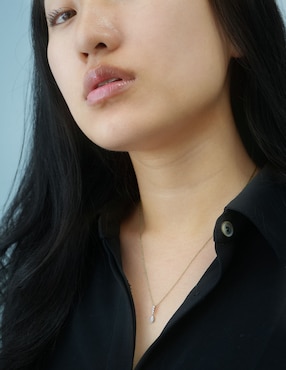 Collar de gota Mjj Brilliant Inc de oro 14 K