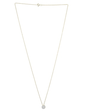 Collar Mjj Brilliant Inc de oro 14 K