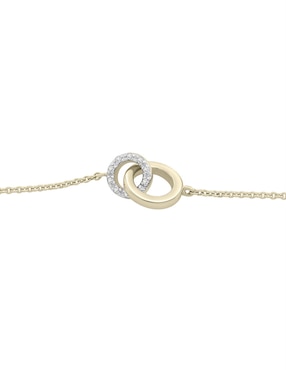Pulsera Mjj Brillant Inc de oro 14 k Diamond Bracelet con acabado brillante