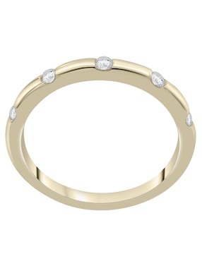 Anillo Mjj Brilliant Inc 14 k de oro diamante pavé