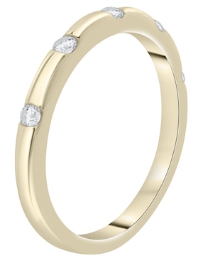 Anillo Mjj Brilliant Inc 14 k de oro diamante pavé