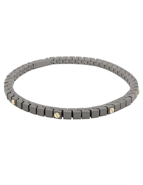 Pulsera Mjj Brilliant Inc de oro 14 K con acabado mate