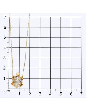 Gargantilla de tortuga Joyerías Bizzarro de oro 14 K