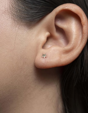 Set de aretes de estrella Mardía de oro