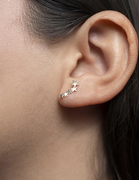 Set de aretes de estrella Mardía de oro