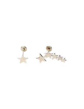 Set de aretes de estrella Mardía de oro