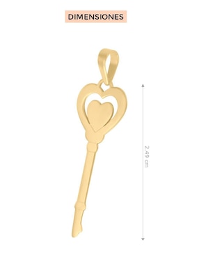 Dije de llave Fianelli de oro 14 K