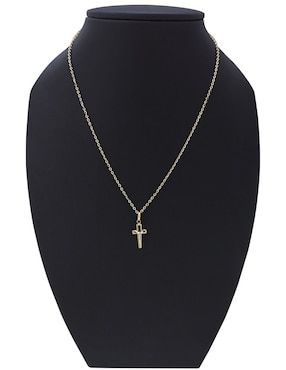 Dije de crucifijo Cristal Joyas de oro 14 K