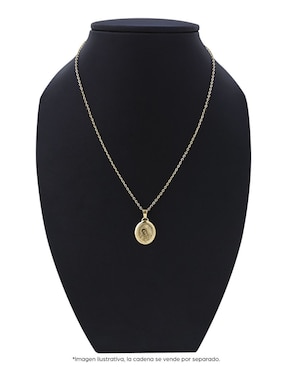 Medalla de virgen de guadalupe Cristal Joyas de oro 14 K