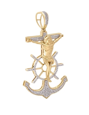 Dije de ancla Cristal Joyas de oro 14 K