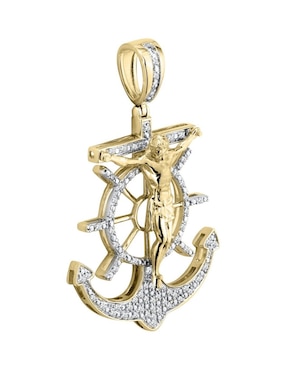 Dije de ancla Cristal Joyas de oro 14 K