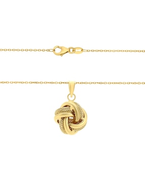 Collar con dije Cristal Joyas de oro 14 K