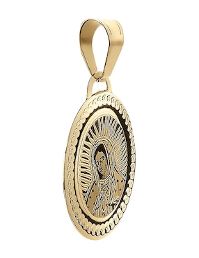 Medalla ovalada Cristal Joyas de oro 14 K