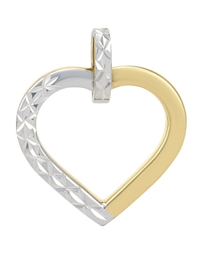 Dije de corazón Cristal Joyas de oro 14 K