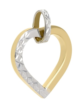 Dije de corazón Cristal Joyas de oro 14 K