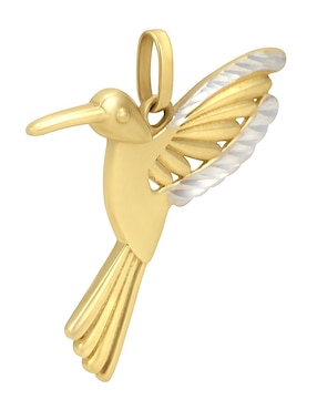 Dije de colibrí Cristal Joyas de oro 14 K