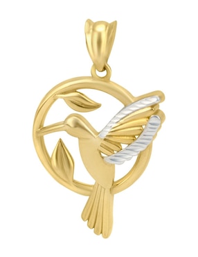 Dije de colibrí Cristal Joyas de oro 14 K