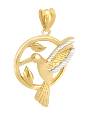 Dije de colibrí Cristal Joyas de oro 14 K