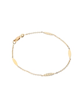 Pulsera Unoaerre de oro amarillo 14 K con acabado pulido