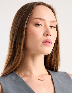 Collar de cubo Unoaerre de oro amarillo 14 K