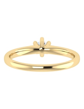 Argolla de oro amarillo 14 k Joyerías Bizzarro diamante