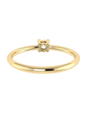 Argolla de oro amarillo 14 k Joyerías Bizzarro diamante
