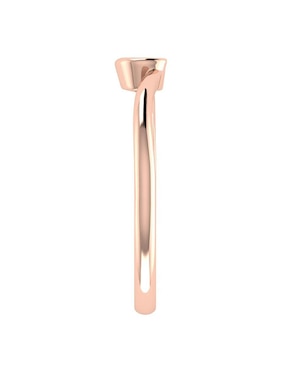 Argolla de oro rosa 14 k Joyerías Bizzarro diamante