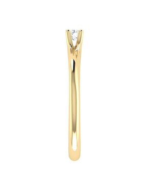 Argolla de oro amarillo 14 k Joyerías Bizzarro diamante