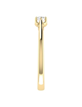 Argolla de oro amarillo 14 k Joyerías Bizzarro diamante