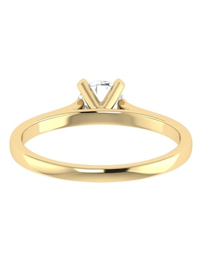 Argolla de oro amarillo 14 k Joyerías Bizzarro diamante