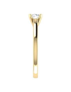 Argolla de oro amarillo 14 k Joyerías Bizzarro diamante