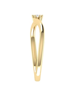 Argolla de oro amarillo 14 k Joyerías Bizzarro diamante