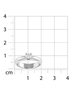 Argolla de oro blanco 14 k Joyerías Bizzarro diamante