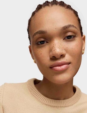 Aretes de flor Tous Daisy de oro con acabado brillante perla de agua